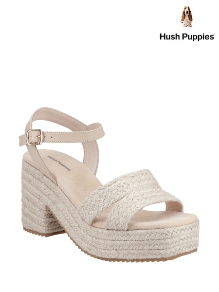 Hush Puppies Jamelia Espadrille Heel Black Sandals (AL7884) | €79