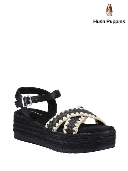 Hush Puppies Jemma Espadrille Black Sandals (AL7900) | 3,605 UAH