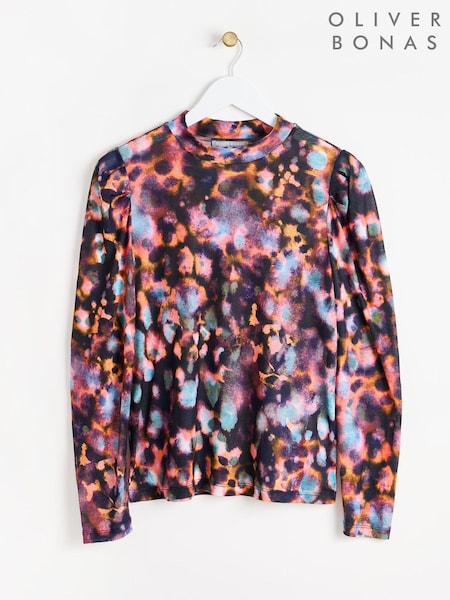 Oliver Bonas Abstract Print Long Sleeve Top (AL7941) | 31 €
