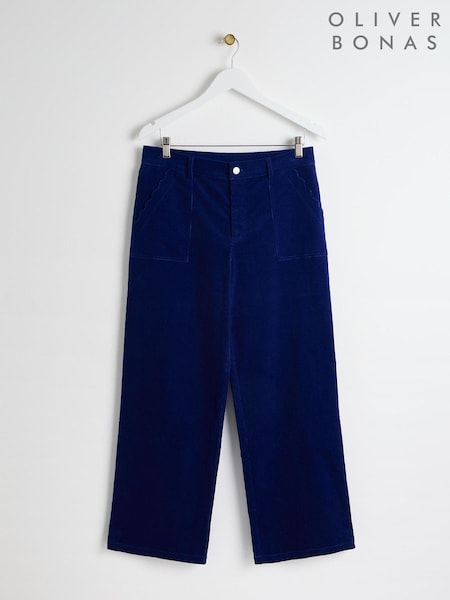 Oliver Bonas Corduroy Scalloped Pocket Wide Leg Trousers (AL8015) | 50 €