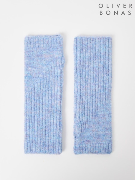 Oliver Bonas Marl Knitted Wrist Warmers Gloves (AL8063) | 104 LEI