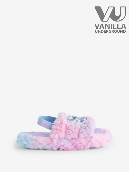 Vanilla Underground Womens Disney Stitch Fluffy Slipper Sliders (AL8129) | €29