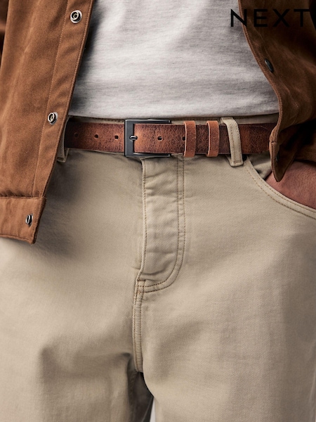 Tan Brown Casual Leather Belt (AL8134) | AED66