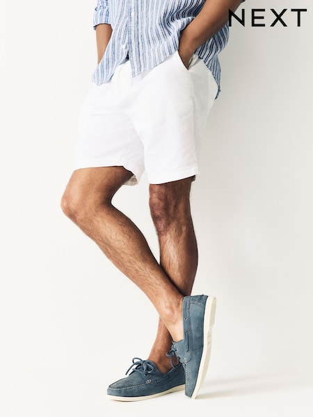 Синий - Leather Boat Shoes (AL8182) | €53