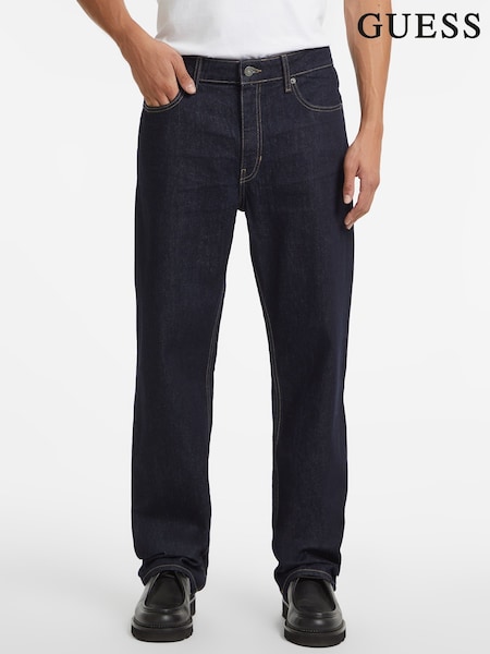 Guess Jeans Blue Relaxed Fit Denim 100% Cotton Jeans (AL8271) | €107