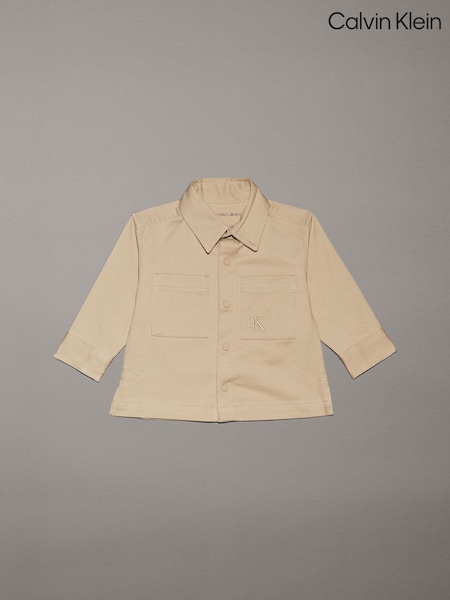 Calvin Klein Cotton Woven Long Sleeve Shirt (AL8420) | ‏277‏₪
