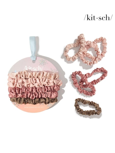 Kitsch Limited Edition Ultra Petite Scrunchies 6 Piece Set in Terracotta (AL8438) | €11.50
