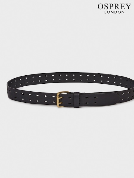 Osprey London The Neverending Leather Black Belt (AL8451) | 173 QAR