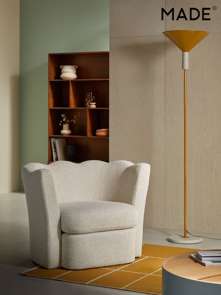 MADE.COM Off White Pax Boucle Maya Accent Chair (AL8462) | €663