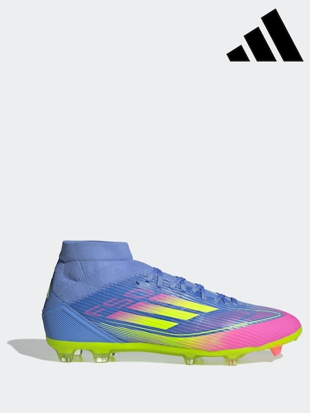 adidas Blue/Yellow Adult F50 League Mid Firm/Multi Ground Boots (AL8518) | 421 QAR