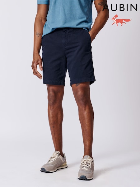 Aubin Blue Stamford 100% Cotton Chino Shorts (AL8554) | CA$216