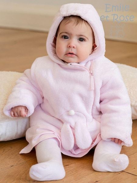Emile Et Rose Pink Deep Pile Fleece Jacket With 3D Bunny And Hood (AL8570) | ‏285 د.إ.‏