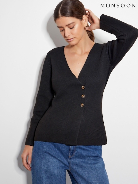 črna - Monsoon Saf Structured Cardigan (AL8660) | € 55