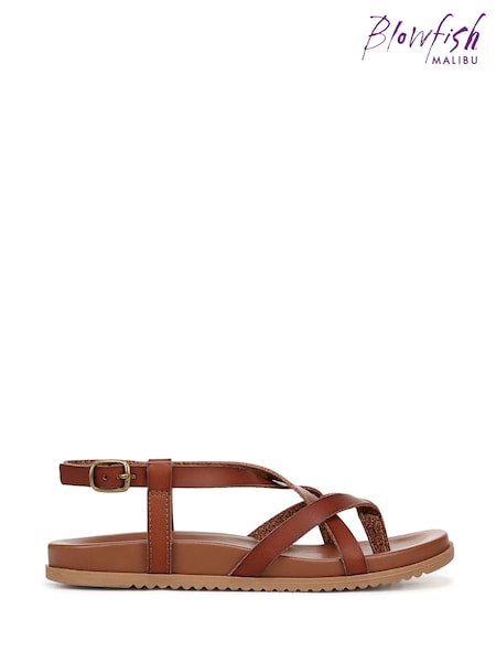 بني - Blowfish Malibu Camden Strappy Sandals (AL8700) | ‏320 د.إ.‏