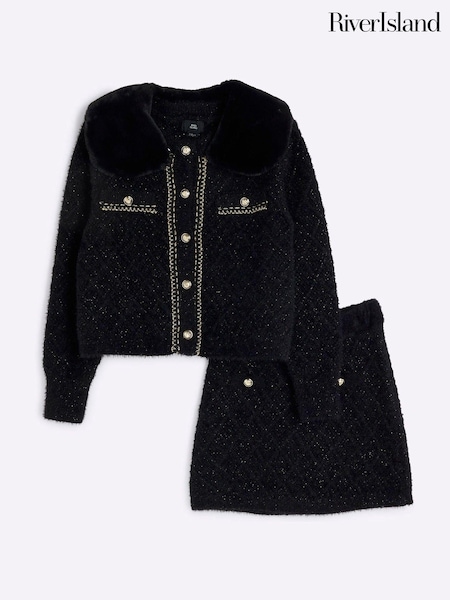 River Island Girls Sequin Chain Cardigan Set (AL8748) | 167 LEI - 208 LEI
