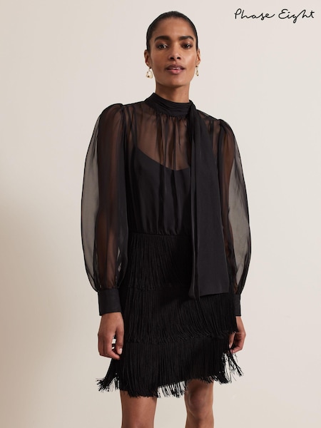 Phase Eight Black Felicity Dress (AL8792) | 344 QAR