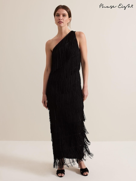 Phase Eight Black Petite Otto Maxi Dress (AL8809) | 654 QAR