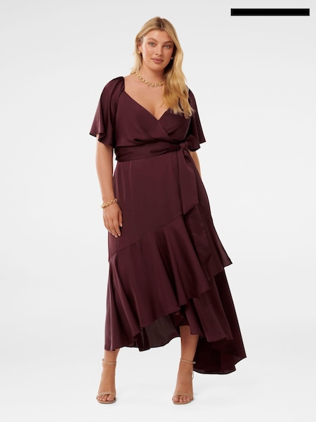 Forever New Abbie Curve Asymmetrical Wrap Midi Dress (AL8864) | €66