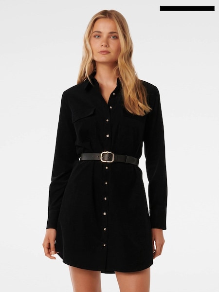 Forever New 100% Cotton Lucie Long Sleeves Corduroy Mini Dress (AL8869) | 354 LEI