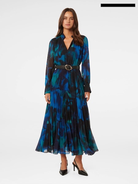 Forever New Skyla Pleated Long Sleeves Midi Dress (AL8883) | 86 €
