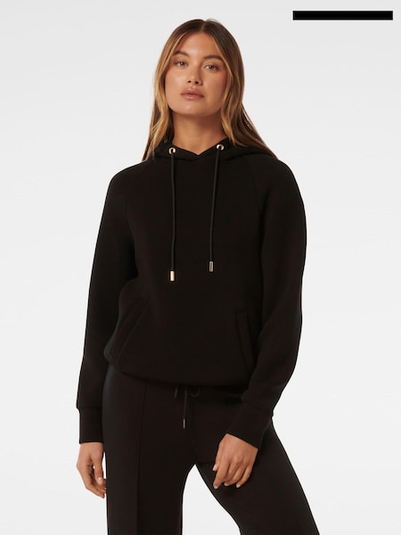 Forever New Black Millie Soft Loungewear Hoodie (AL8895) | €31