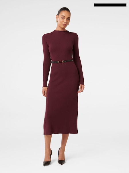 Forever New Purple Leena Snaffle Belted Midi Dress (AL8914) | €72