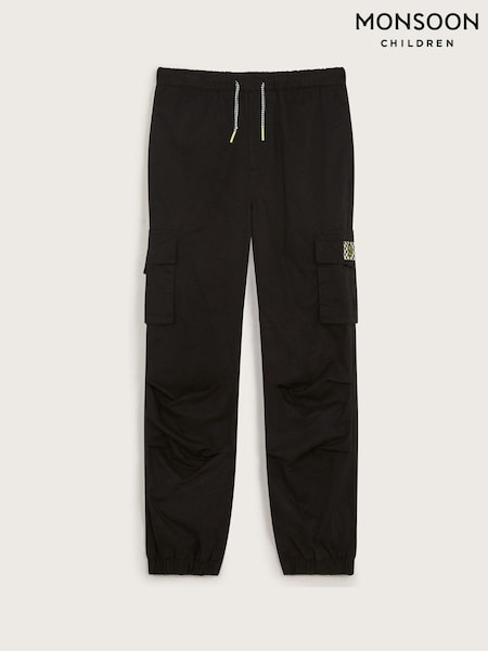 Monsoon Black Jersey Lined Cargo Trousers (AL8978) | €40 - €45