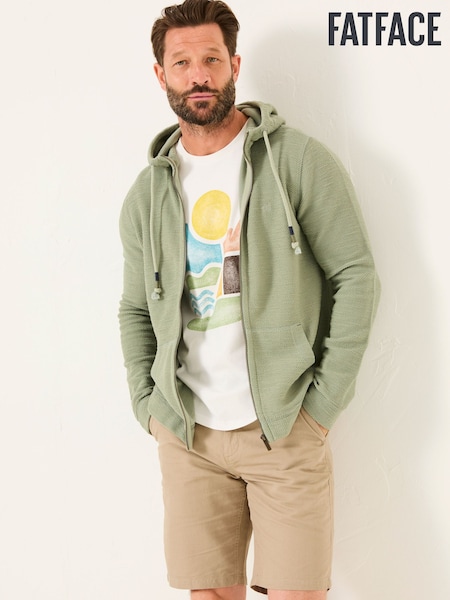 FatFace Woolacombe Sage Green Woolacombe Zip Through (AL9021) | 297 QAR