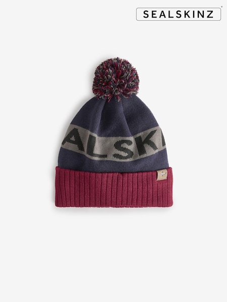 Azul - Sealskinz Foulden Water Repellent Cold Weather Bobble Hat (AL9210) | 35 €