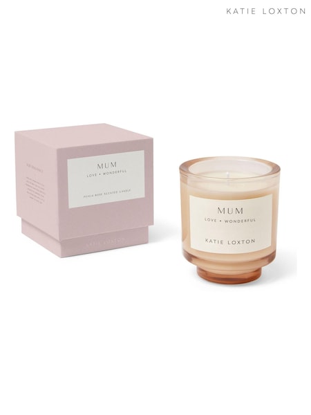 Katie Loxton Pink Mum Peach Rose and Sweet Mandarin Sentiment Candle (AL9226) | €26