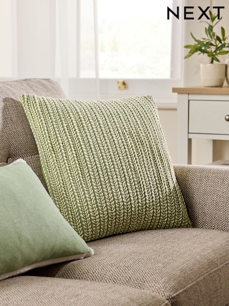 Two Tone Plait Textured Cushion (AL9246) | €22