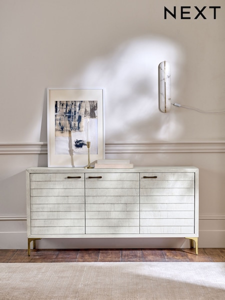Light Isla Mango Wood Textured Front Large Sideboard (AL9274) | €1,200