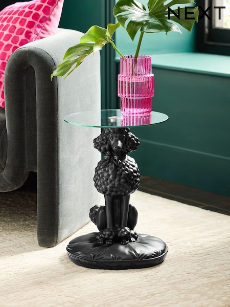 Black Patricia Poodle Shaped Side Table (AL9282) | €155