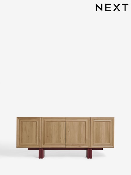 Red Lars Oak Effect Slim Large Sideboard (AL9296) | €490