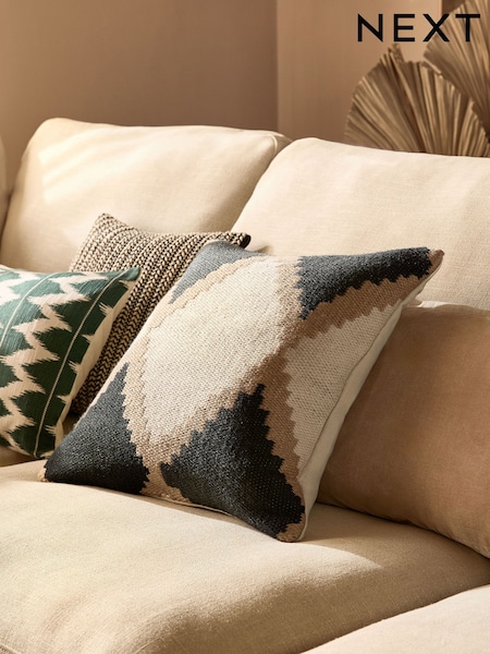 Monochrome Wildnerness Geo Indoor Outdoor Cushion (AL9364) | €31