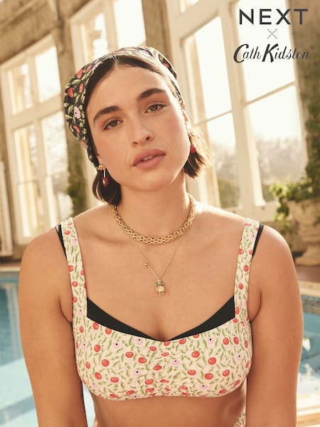 Cath Kidston Ecru Cherry Bikini Top (AL9411) | €42