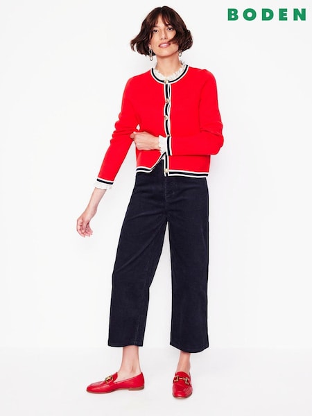 Boden Blue 5 Pocket Corduroy Crop Jeans (AL9452) | €66
