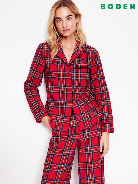 Boden All Christmas Nightwear Brushed 100% Cotton Pyjama Shirt (AL9465) | 30 €