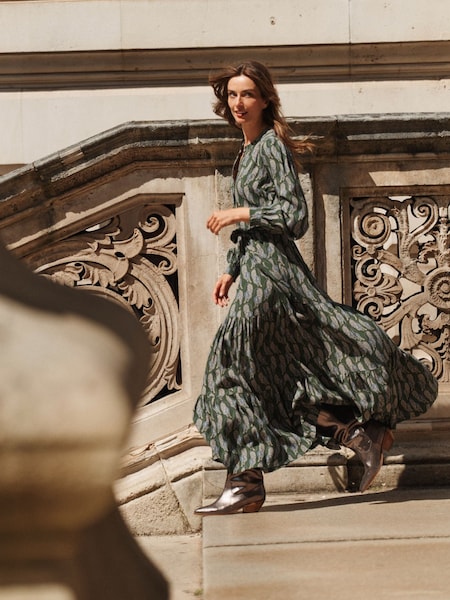 Boden Green Alba Viscose Maxi Dress (AL9467) | AED393