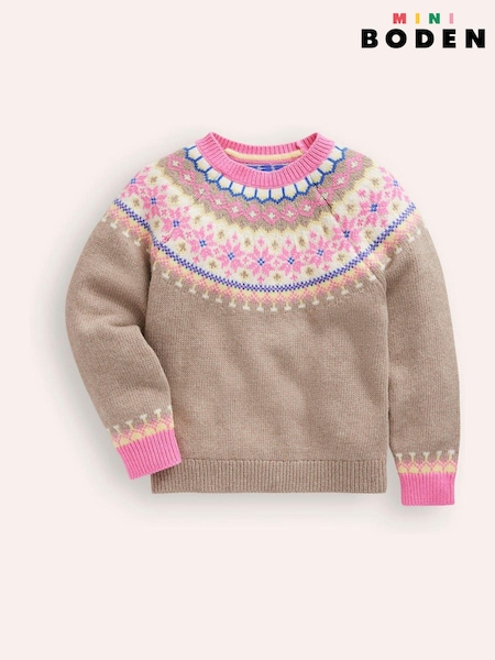 Boden Eleanor Fairisle Pattern Jumper (AL9527) | 276 LEI - 313 LEI