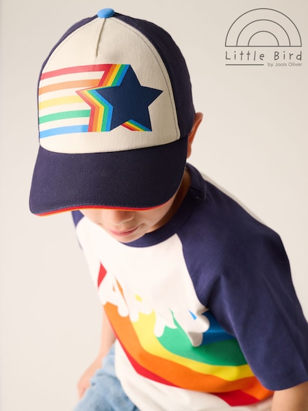 Little Bird by Jools Oliver Rainbow Star Baseball Cap (AL9608) | ‏50‏₪ - ‏60‏ ₪
