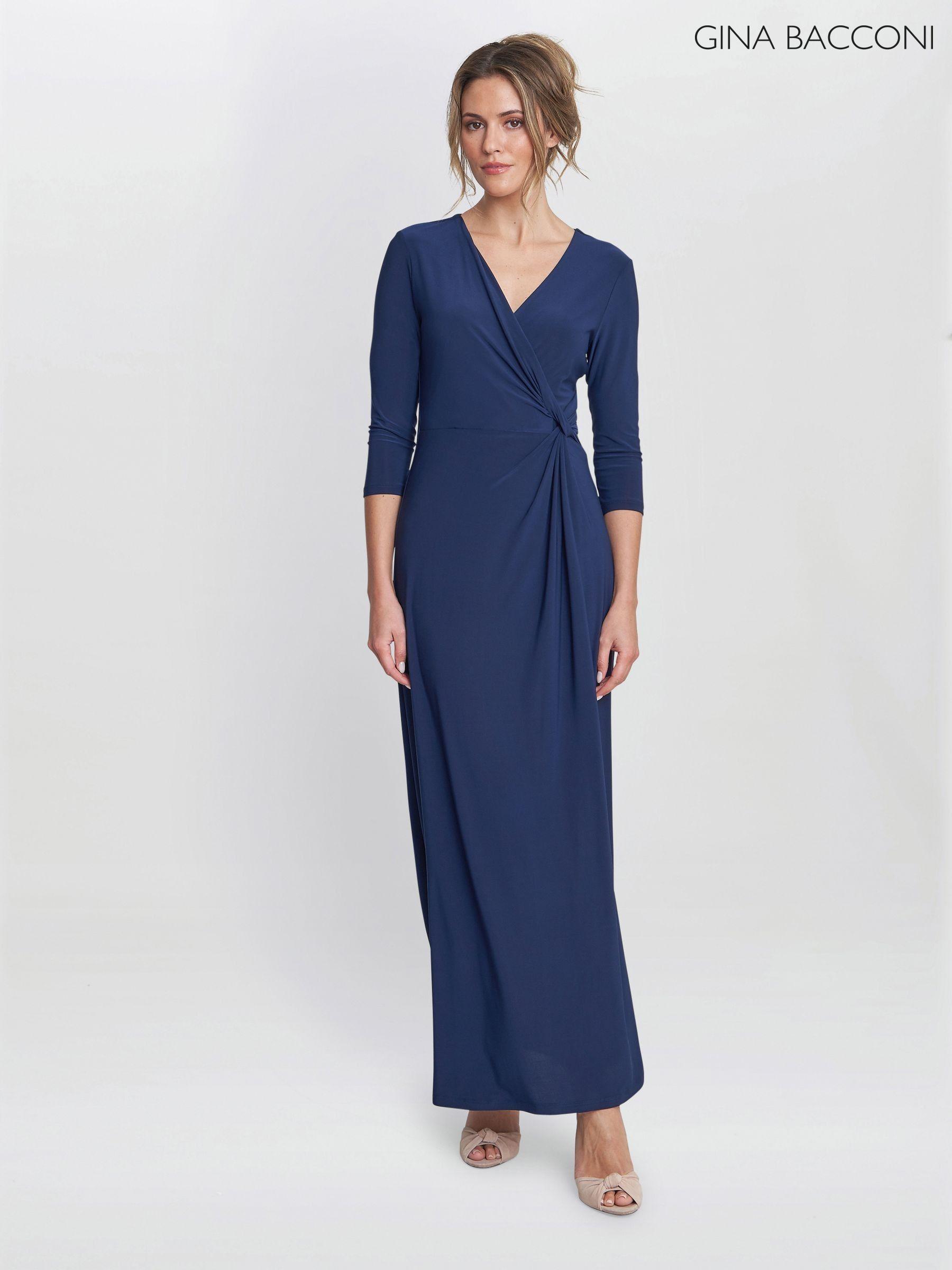 Women s Blue Wrap Plain V Neck Dresses Next United Arab Emirates