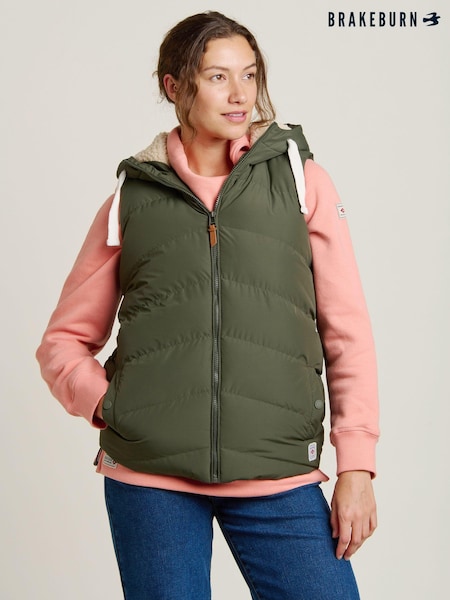 Brakeburn Green Ashmore Hooded Gilet (AL9684) | €93