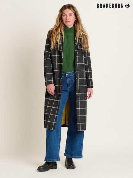 Brakeburn Check Melbury Wool Coat (AL9734) | 543 LEI
