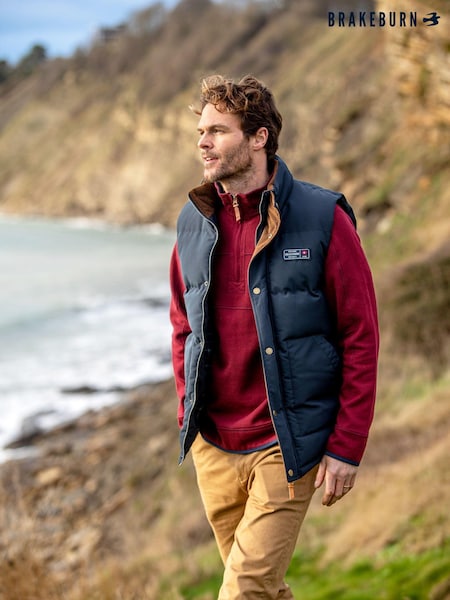 Brakeburn Padded Corduroy Lined Gilet (AL9763) | 443 LEI