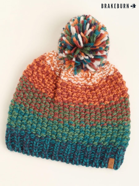 Brakeburn Red Space Dye Knitted Beanie (AL9764) | AED73