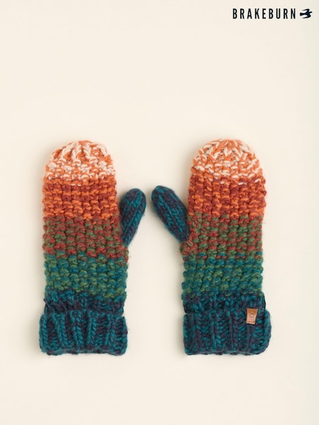 Brakeburn Orange Space Dye Mittens (AL9769) | €21.50