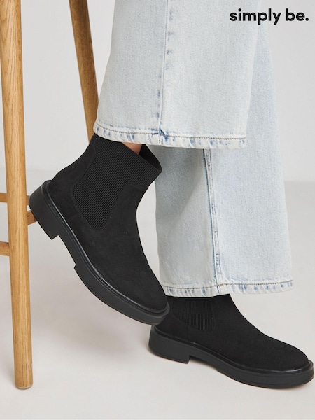 Simply Be Wide Fit Classic Chelsea Ankle Boots (AL9866) | € 42