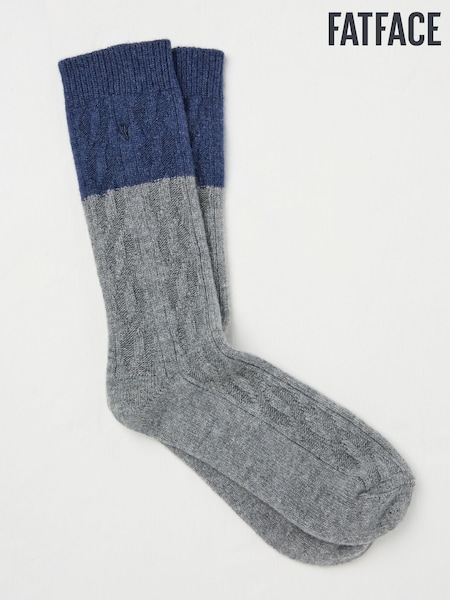 FatFace Cashmere Blend Cable Socks (AL9890) | 961 грн