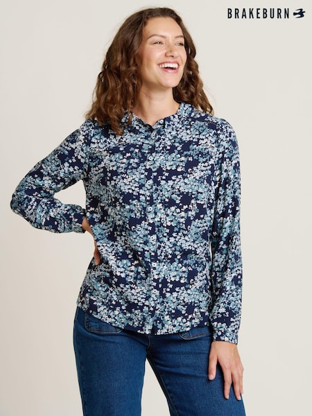 Brakeburn Blue Jasmine Blouse (AL9913) | AED160
